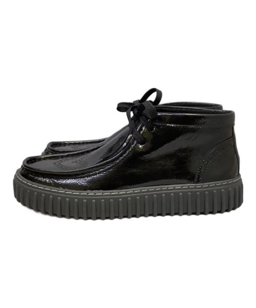 CLARKS（クラークス）CLARKS (クラークス) シューズ　	CLARKS（クラークス）　TORHILL HEART ブラック×ピンク サイズ:24cmの古着・服飾アイテム