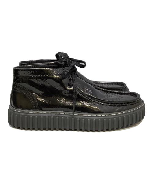 CLARKS（クラークス）CLARKS (クラークス) シューズ　	CLARKS（クラークス）　TORHILL HEART ブラック×ピンク サイズ:24cmの古着・服飾アイテム