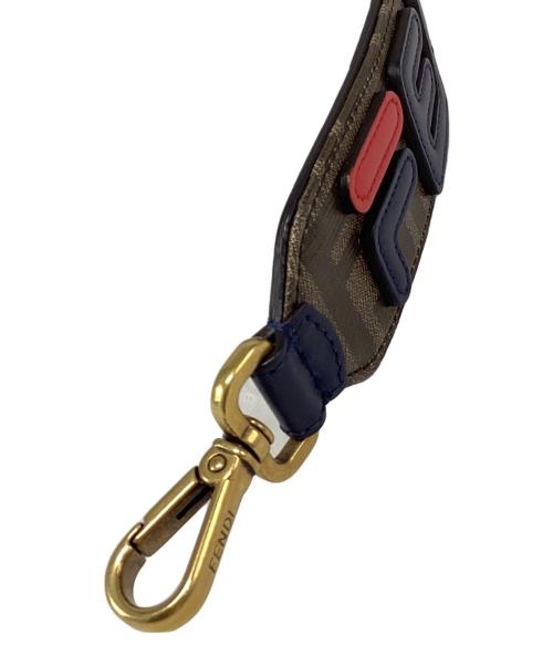 FENDI（フェンディ）FENDI (フェンディ) FILA (フィラ) ストラップ ブラウンの古着・服飾アイテム