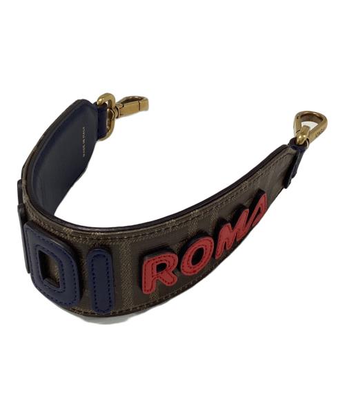 FENDI（フェンディ）FENDI (フェンディ) FILA (フィラ) ストラップ ブラウンの古着・服飾アイテム