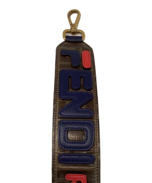 FENDI（フェンディ）FENDI (フェンディ) FILA (フィラ) ストラップ ブラウンの古着・服飾アイテム