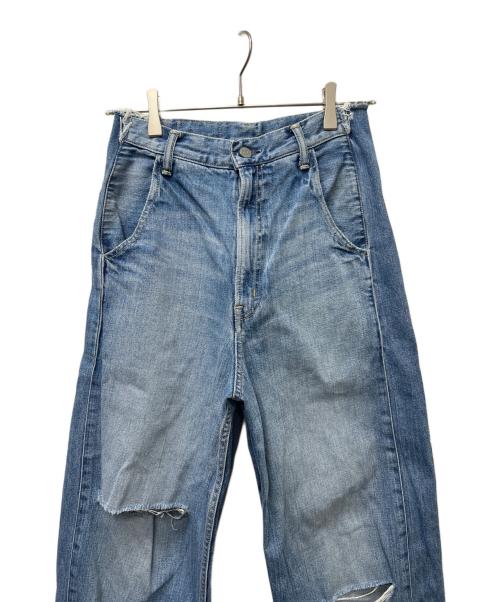 Hysteric Glamour（ヒステリックグラマー）Hysteric Glamour (ヒステリックグラマー) ダメージデニムパンツ インディゴ サイズ:２５の古着・服飾アイテム