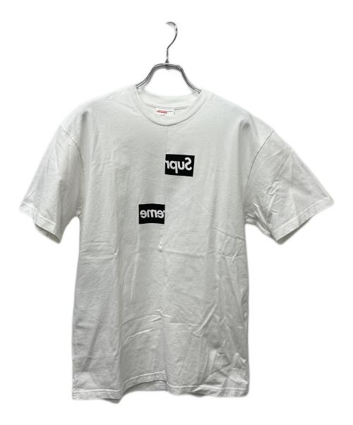 SUPREME（シュプリーム）SUPREME (シュプリーム) COMME des GARCONS SHIRT (コムデギャルソンシャツ) 半袖Tシャツ ホワイト サイズ:Ｓの古着・服飾アイテム