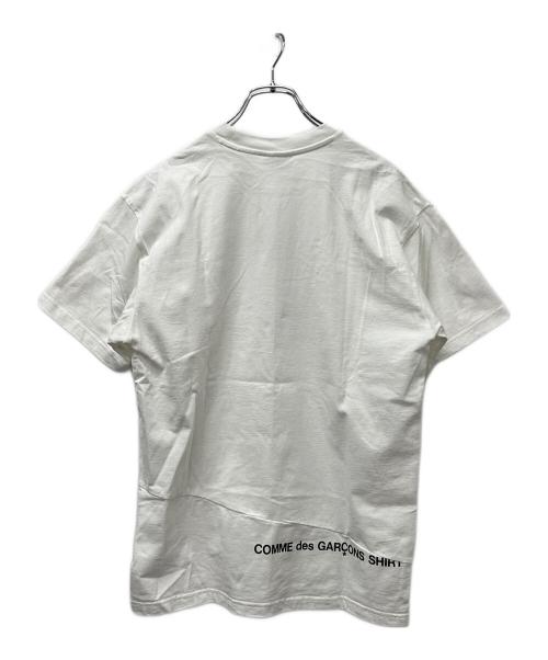SUPREME（シュプリーム）SUPREME (シュプリーム) COMME des GARCONS SHIRT (コムデギャルソンシャツ) 半袖Tシャツ ホワイト サイズ:Ｓの古着・服飾アイテム