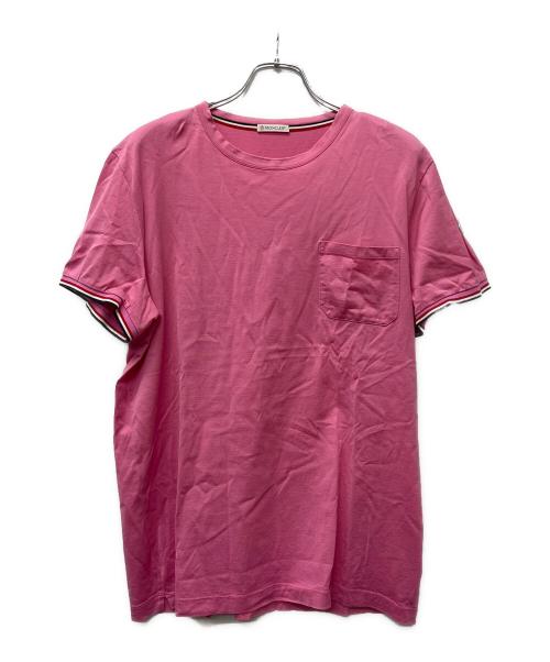 MONCLER（モンクレール）MONCLER (モンクレール) MAGLIA T-SHIRT ピンク サイズ:Mの古着・服飾アイテム