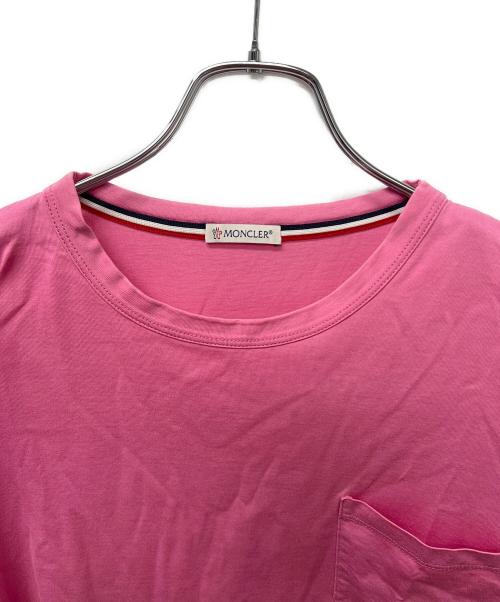 MONCLER（モンクレール）MONCLER (モンクレール) MAGLIA T-SHIRT ピンク サイズ:Mの古着・服飾アイテム