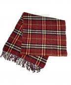 Burberry'sバーバリーズ）の古着「ノバチェックマフラー　Burberry's（バーバリーズ）　」｜レッド