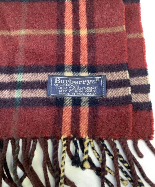 Burberry's（バーバリーズ）Burberry's (バーバリーズ) ノバチェックマフラー　Burberry's（バーバリーズ）　 レッドの古着・服飾アイテム