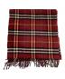 Burberry's (バーバリーズ) ノバチェックマフラー　Burberry's（バーバリーズ）　 レッド：6000円