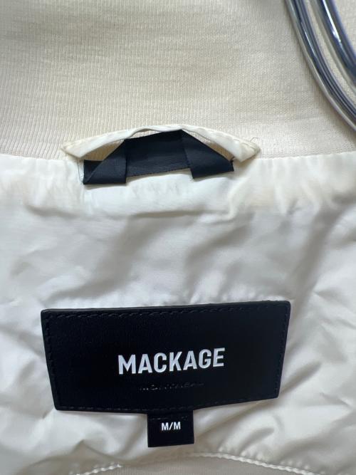 mackage（マッカージュ）mackage (マッカージュ) ペプラムライトダウンジャケット アイボリー サイズ:Mの古着・服飾アイテム