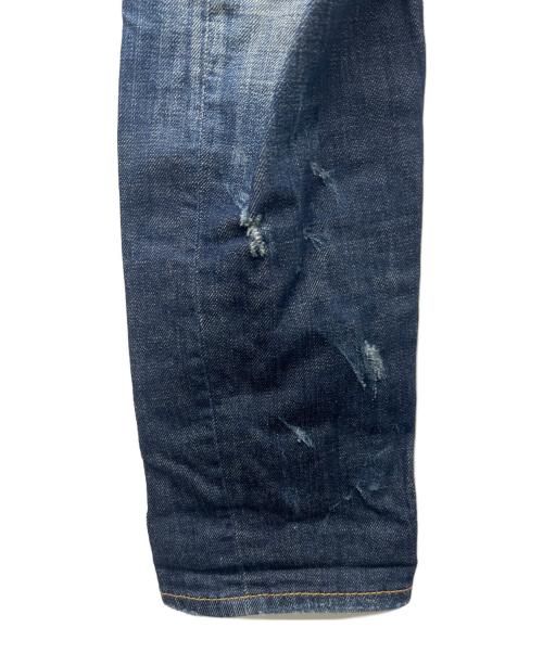 DSQUARED2（ディースクエアード）DSQUARED2 (ディースクエアード) ダメージ加工デニムパンツ ブルー サイズ:４８の古着・服飾アイテム