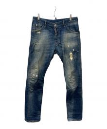 DSQUARED2（ディースクエアード）の古着「ダメージデニムパンツ」｜ブルー