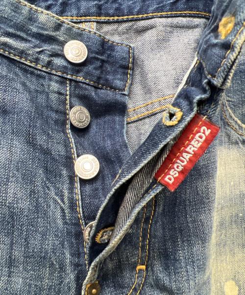DSQUARED2（ディースクエアード）DSQUARED2 (ディースクエアード) ダメージデニムパンツ ブルー サイズ:４８の古着・服飾アイテム