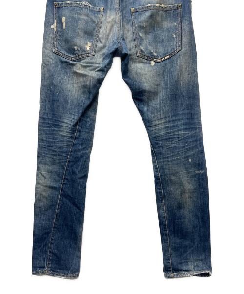 DSQUARED2（ディースクエアード）DSQUARED2 (ディースクエアード) ダメージデニムパンツ ブルー サイズ:４８の古着・服飾アイテム