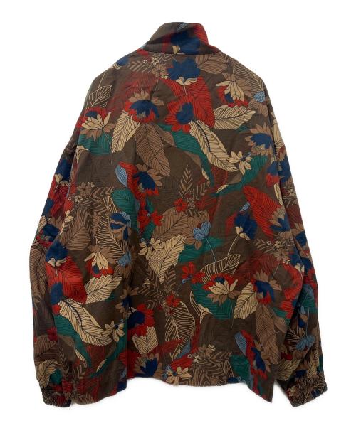 TOMORROW LAND（トゥモローランド）TOMORROW LAND (トゥモローランド) フラワープリント ジップアップブルゾン ブラウン サイズ:Mの古着・服飾アイテム