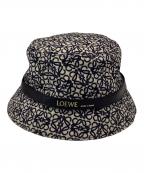 LOEWEロエベ）の古着「アナグラムバケットハット」｜ベージュ×ネイビー