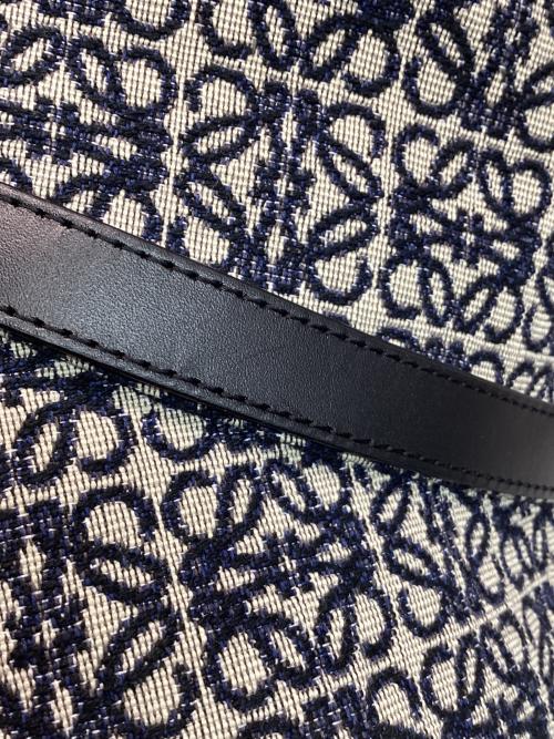 LOEWE（ロエベ）LOEWE (ロエベ) アナグラムバケットハット ベージュ×ネイビーの古着・服飾アイテム