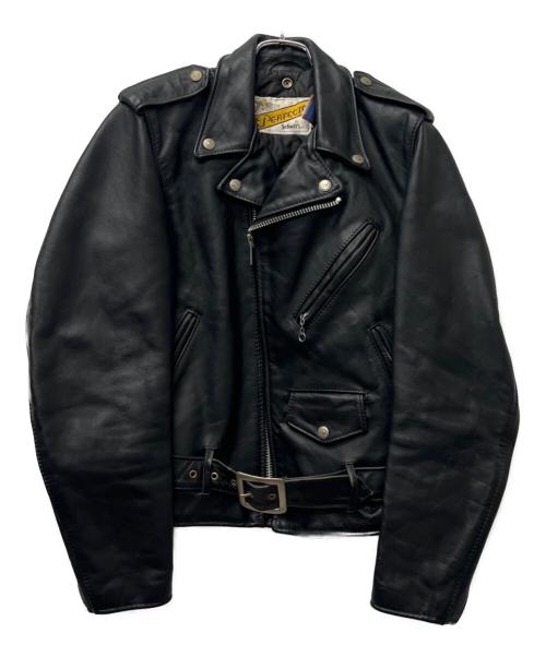 PERFECT by schott（パーフェクトバイショット）PERFECT by schott (パーフェクトバイショット) ライダースジャケット ブラック サイズ:３４の古着・服飾アイテム
