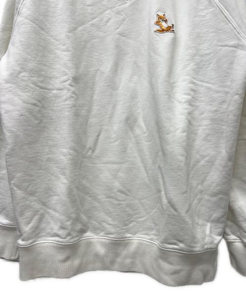 maison kitsune（メゾンキツネ）maison kitsune (メゾンキツネ) クルーネックスウェット ホワイト サイズ:ＸＬの古着・服飾アイテム