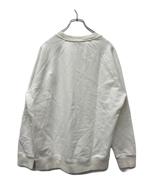 maison kitsune（メゾンキツネ）maison kitsune (メゾンキツネ) クルーネックスウェット ホワイト サイズ:ＸＬの古着・服飾アイテム