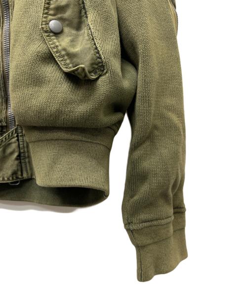 POLO RALPH LAUREN（ポロ・ラルフローレン）POLO RALPH LAUREN (ポロ・ラルフローレン) ニットボンバージャケット グリーン サイズ:Ｌの古着・服飾アイテム