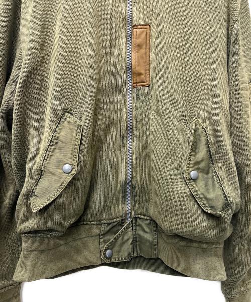 POLO RALPH LAUREN（ポロ・ラルフローレン）POLO RALPH LAUREN (ポロ・ラルフローレン) ニットボンバージャケット グリーン サイズ:Ｌの古着・服飾アイテム