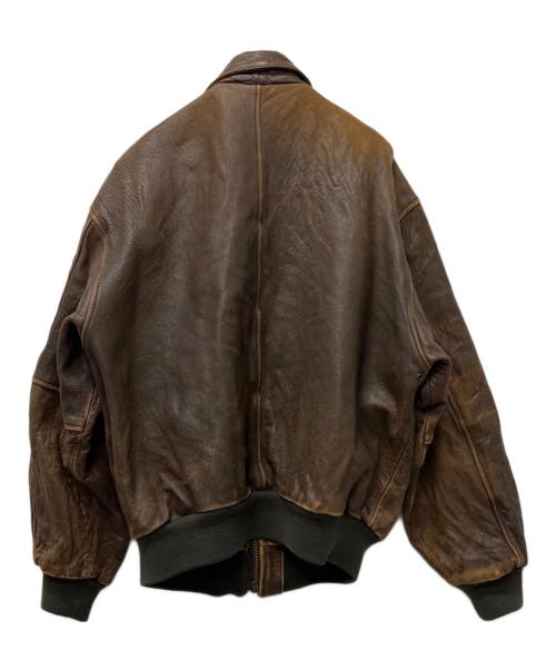 AERO CRAFT'S MFG（エアロクラフツエムエフジー）AERO CRAFT'S MFG (エアロクラフツエムエフジー) A-2レザーフライトジャケット ブラウン サイズ:Ｓの古着・服飾アイテム