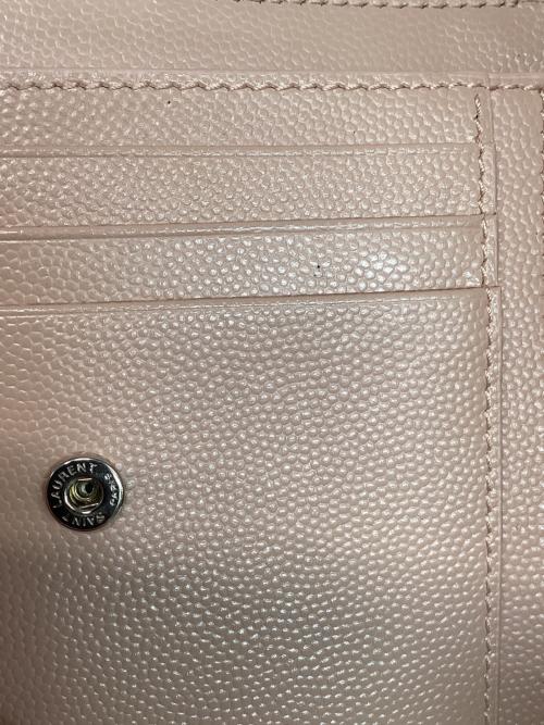 Saint Laurent Paris（サンローランパリ）Saint Laurent Paris (サンローランパリ) 2つ折り財布 ピンクの古着・服飾アイテム