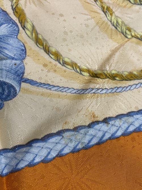 HERMES（エルメス）HERMES (エルメス) シルクスカーフ オレンジの古着・服飾アイテム