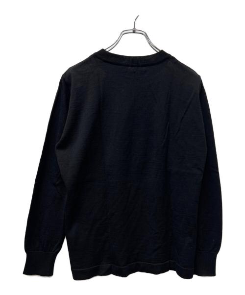 LEONARD PARIS（レオナール パリ）LEONARD PARIS (レオナール パリ) 薄手ニット ブラック×ブラウン サイズ:Mの古着・服飾アイテム