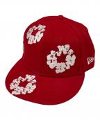 New Era×Denim Tearsニューエラ×デニムティアーズ）の古着「キャップ」｜レッド