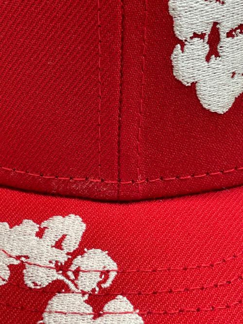New Era（ニューエラ）New Era (ニューエラ) Denim Tears (デニムティアーズ) キャップ レッドの古着・服飾アイテム