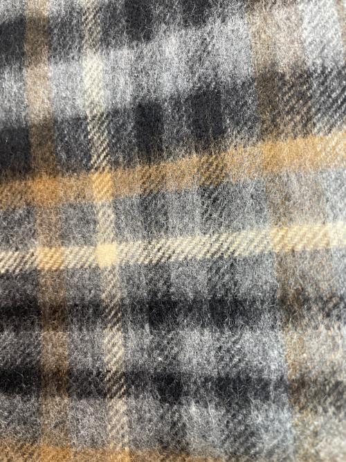 LOUIS VUITTON（ルイ ヴィトン）LOUIS VUITTON (ルイ ヴィトン) カシミヤ混マフラー グレー×ベージュの古着・服飾アイテム