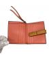 中古・古着 LOEWE (ロエベ) コンパクトジップウォレット ベージュ×オレンジ：18000円