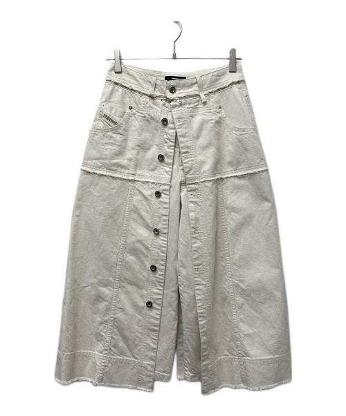 DIESEL（ディーゼル）DIESEL (ディーゼル) デザインパンツ ホワイト サイズ:２５の古着・服飾アイテム