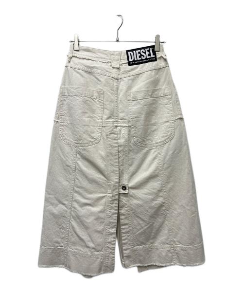 DIESEL（ディーゼル）DIESEL (ディーゼル) デザインパンツ ホワイト サイズ:２５の古着・服飾アイテム