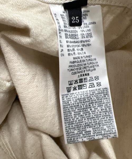 DIESEL（ディーゼル）DIESEL (ディーゼル) デザインパンツ ホワイト サイズ:２５の古着・服飾アイテム
