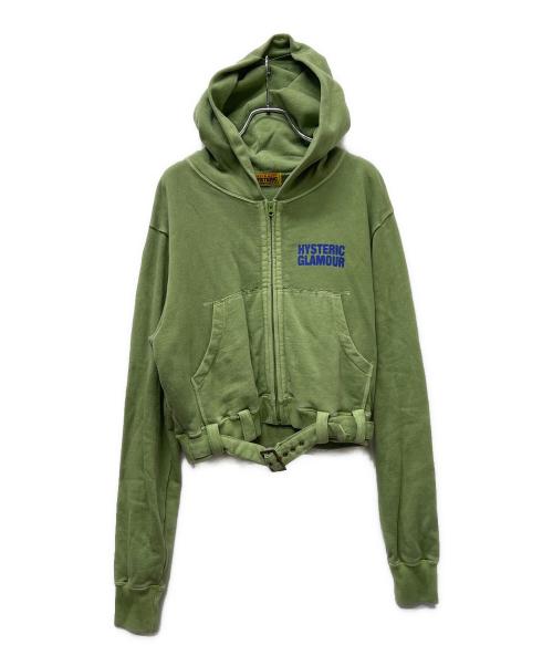 Hysteric Glamour（ヒステリックグラマー）Hysteric Glamour (ヒステリックグラマー) ジップパーカー グリーン サイズ:FREEの古着・服飾アイテム