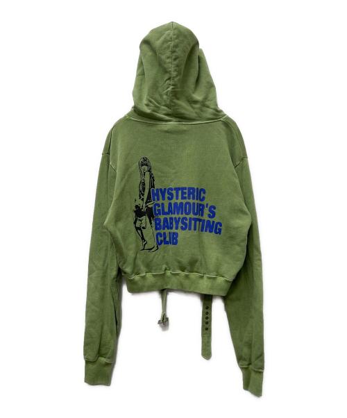 Hysteric Glamour（ヒステリックグラマー）Hysteric Glamour (ヒステリックグラマー) ジップパーカー グリーン サイズ:FREEの古着・服飾アイテム