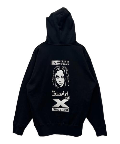 X-GIRL（エックスガール）X-GIRL (エックスガール) ジップパーカー ブラック サイズ:Ｓの古着・服飾アイテム