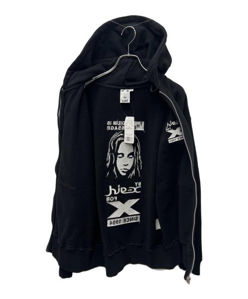 X-GIRL（エックスガール）X-GIRL (エックスガール) ジップパーカー ブラック サイズ:Ｓの古着・服飾アイテム