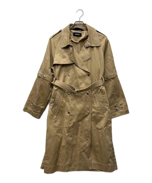 DIESEL（ディーゼル）DIESEL (ディーゼル) トレンチコート ベージュ サイズ:XXSの古着・服飾アイテム