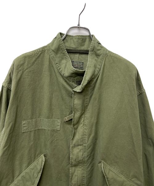 BLUE BLUE（ブルーブルー）BLUE BLUE (ブルーブルー) ヴィンテージタッサーフィッシュテールコート カーキ サイズ:Ｓの古着・服飾アイテム