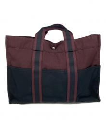 HERMES（エルメス）の古着「トートバッグ」｜ブラック×ボルドー