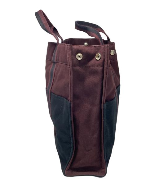 HERMES（エルメス）HERMES (エルメス) トートバッグ ブラック×ボルドーの古着・服飾アイテム