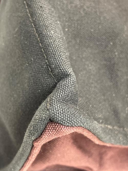HERMES（エルメス）HERMES (エルメス) トートバッグ ブラック×ボルドーの古着・服飾アイテム