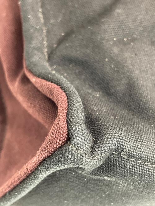 HERMES（エルメス）HERMES (エルメス) トートバッグ ブラック×ボルドーの古着・服飾アイテム