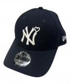 New Era×BASICSニューエラ×ベーシックス）の古着「キャップ」｜ネイビー
