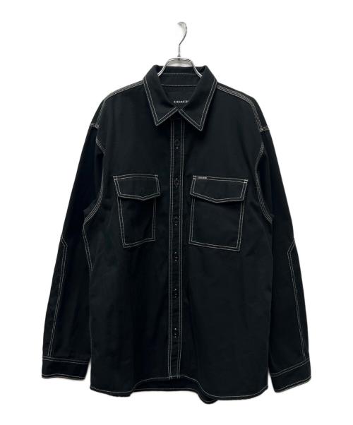 COACH（コーチ）COACH (コーチ) カバーオール ブラック サイズ:ＸＬの古着・服飾アイテム