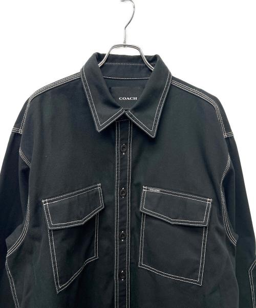 COACH（コーチ）COACH (コーチ) カバーオール ブラック サイズ:ＸＬの古着・服飾アイテム